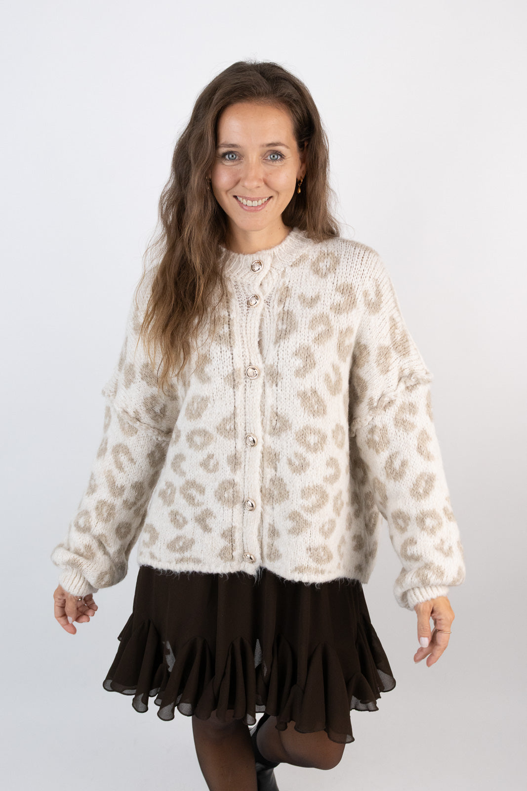 Jacke in kurz mit goldenen Knöpfen Leo