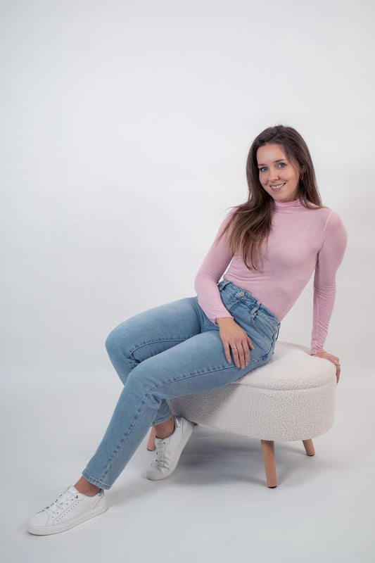 Rollkragenshirt dünn mit Kaschmiranteil