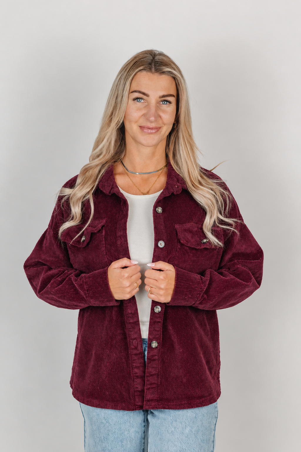 Hemd Jacke aus Cord